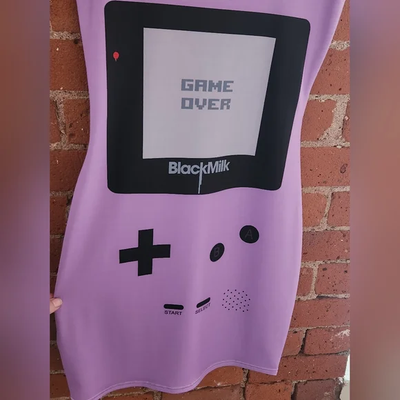 Lavender Gamer Bodycon Dress Blackmilk Clothing Small NWT - Picture 5 of 10